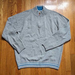 ICELAND Brand Sweater mock neck made in Italy Mens size XL wool / nylon